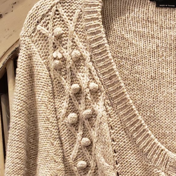 BCBG MaxAzria Cable Knit Button Down Cardigan - Picture 4 of 13